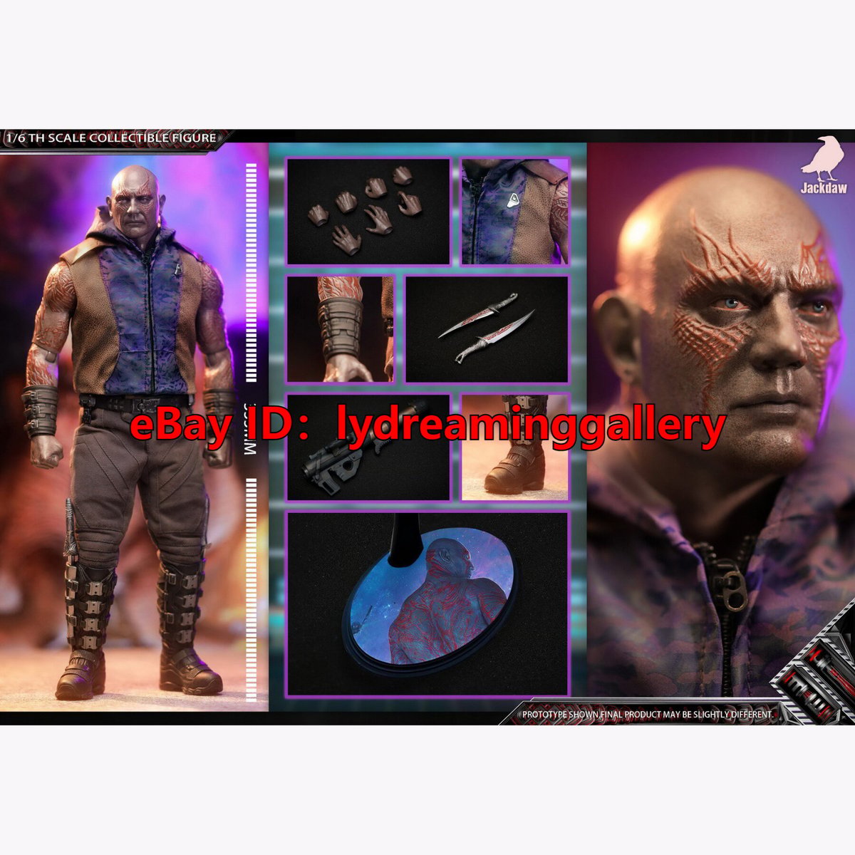 Modellino Jackdaw JD013 Marvel Comics Drax il Distruttore scala 1/6 limitato