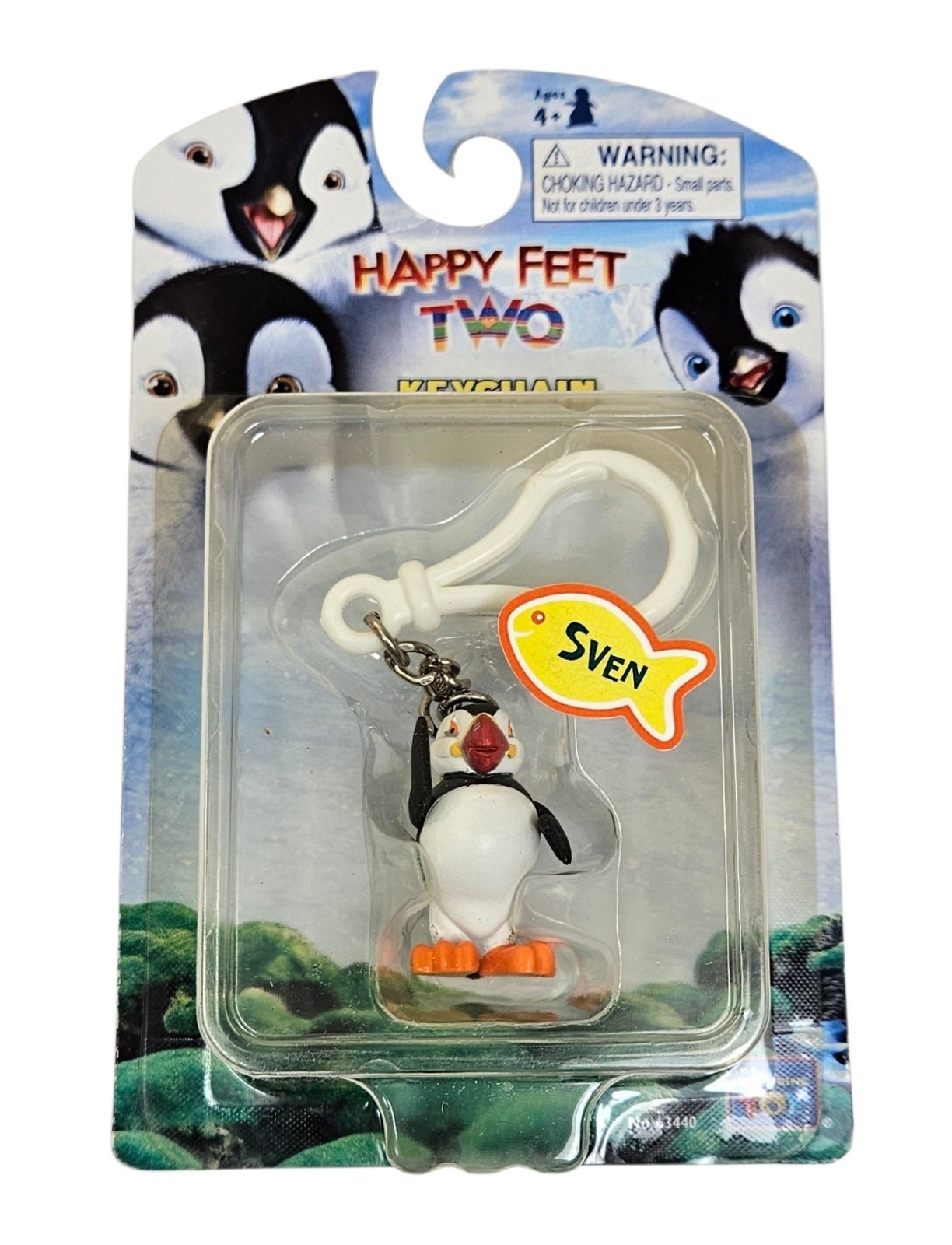 ZAINO PORTACHIAVI HAPPY FEET TWO SVEN FIGURA DA COLLEZIONE PINGUINO MOSC 2011 RARO