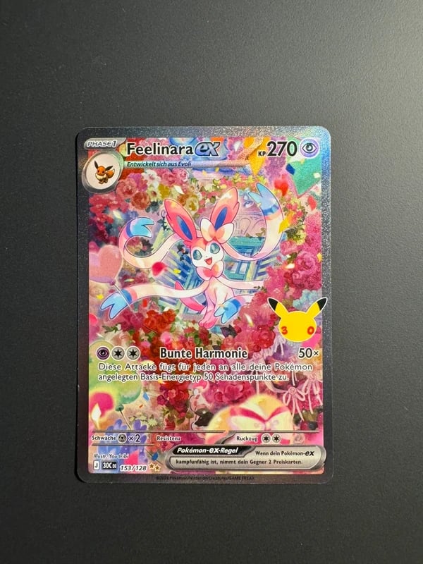 Pokémon Feelinara ex 153/128 – 30 Jahre Jubiläum – Deutsch – NM