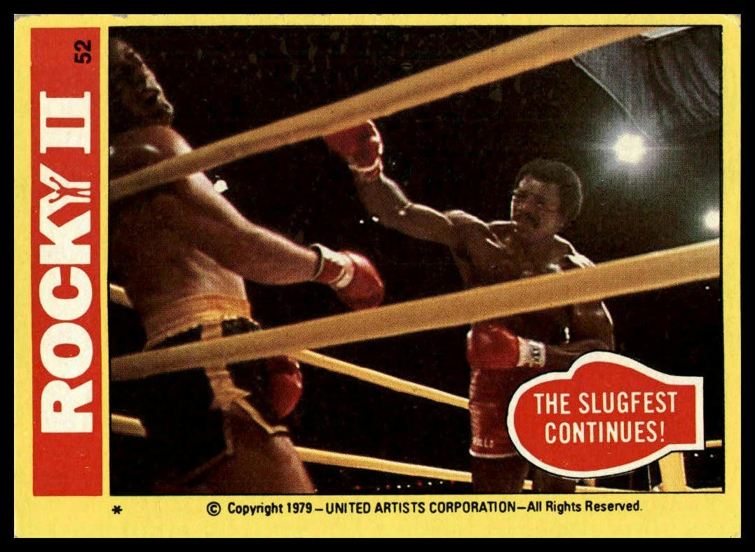  The Slugfest Continues! - 1979 Topps Rocky II #52