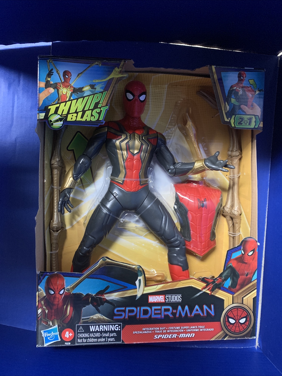 Marvel Spider-Man No Way Home Thwip Blast Integrated Suit Spider-Man 13” Figure
