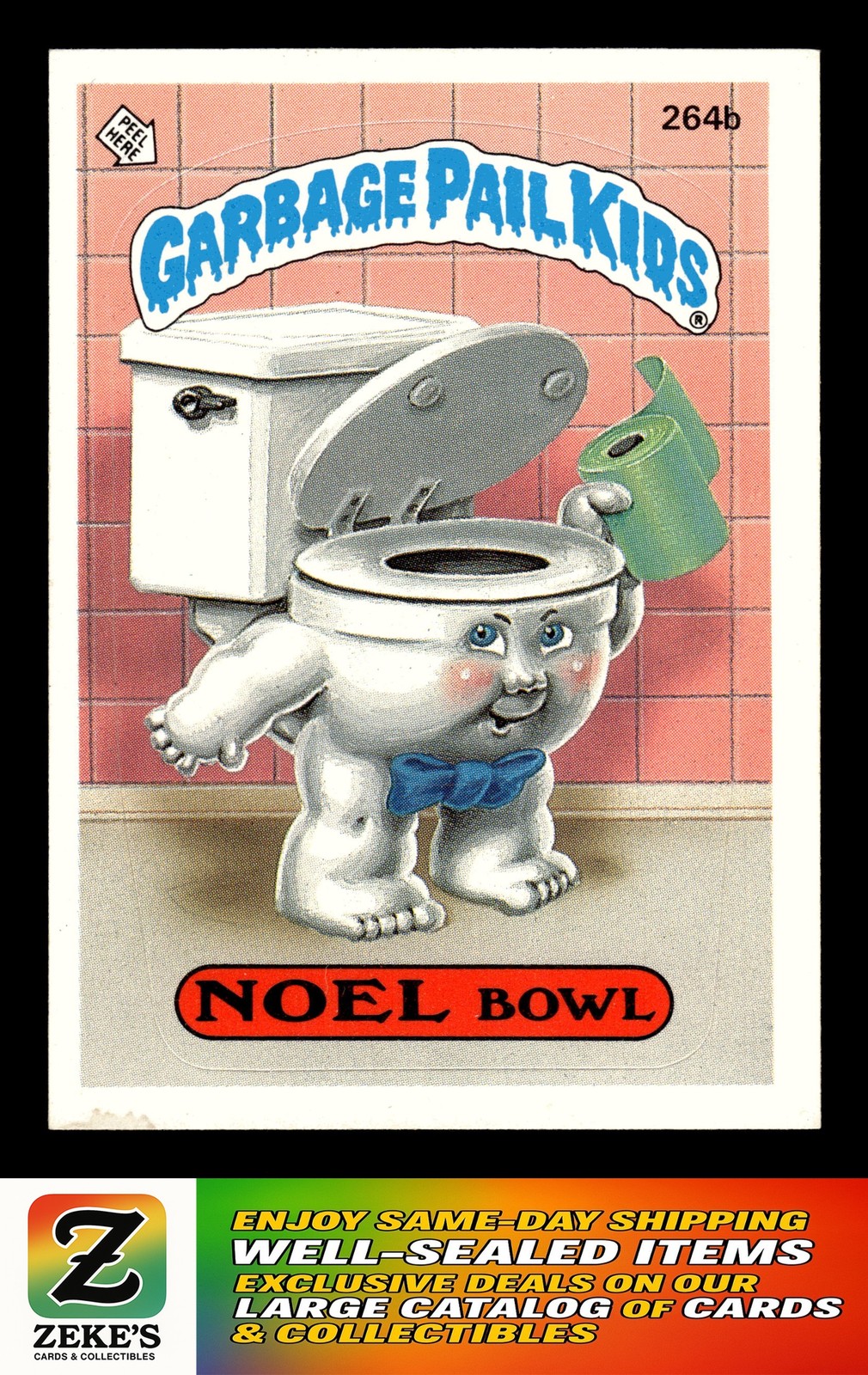 1987 Topps Garbage Pail Kids Series 7 #264b Noel Bowl