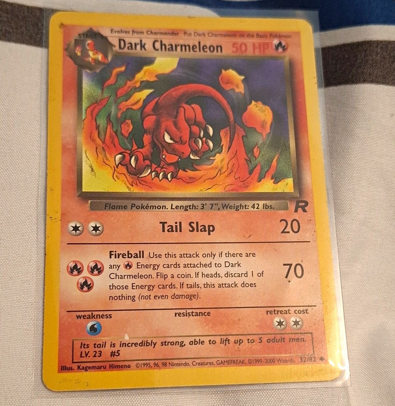 WOTC Pokémon TCG Dark Charmeleon 32/82 Team Rocket Uncommon 50 HP EN Unlimited