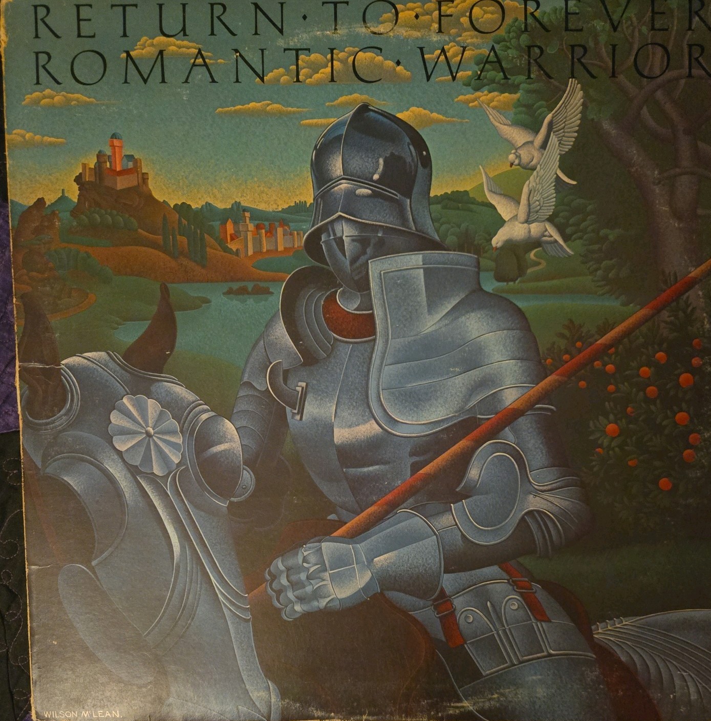 Return To Forever Romantic Warrior EX Vinyl Lp 1976 Clean