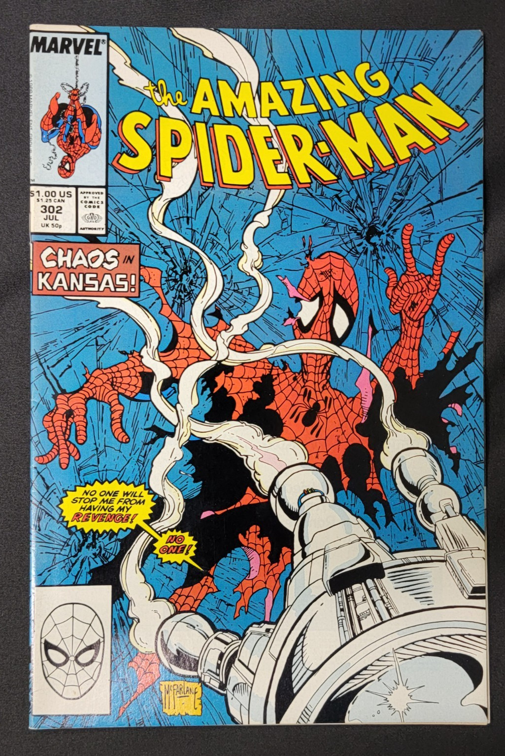 Amazing Spider-Man (1963) #302 Todd McFarlane Interior Art & Cover ottime condizioni/nm