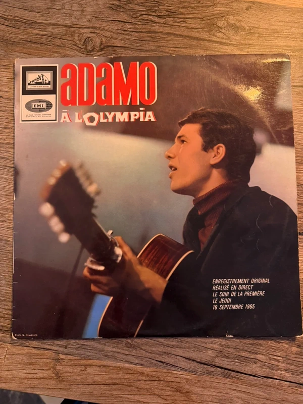 Vinyle 33 tours Adamo à l’Olympia – 1965 – FELP 295