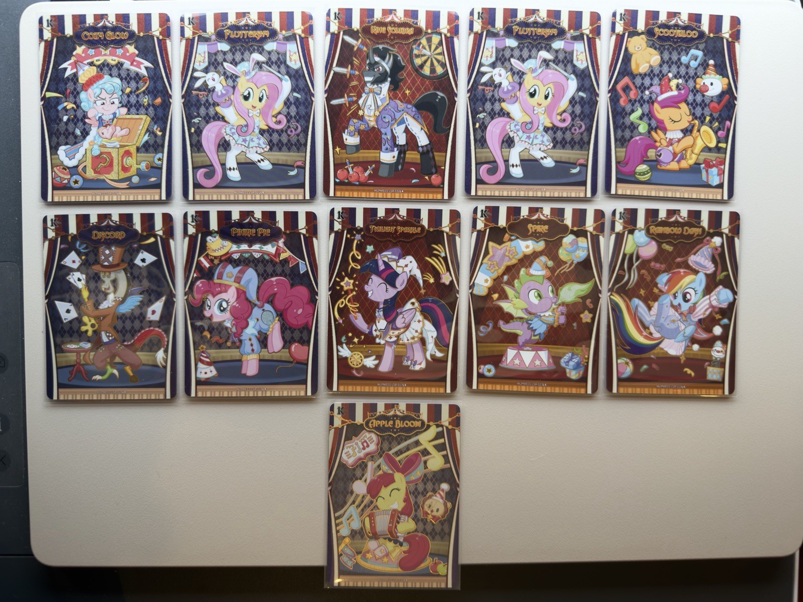 Kayou My Little Pony Card Inglese LSR Lotto 11 Carte Luna 3 1° Edizione