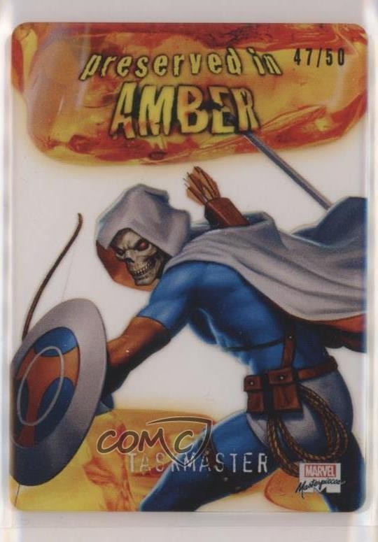 2022 Marvel Masterpieces Preserved in Amber Plexiglass 47/50 Taskmaster 0q72
