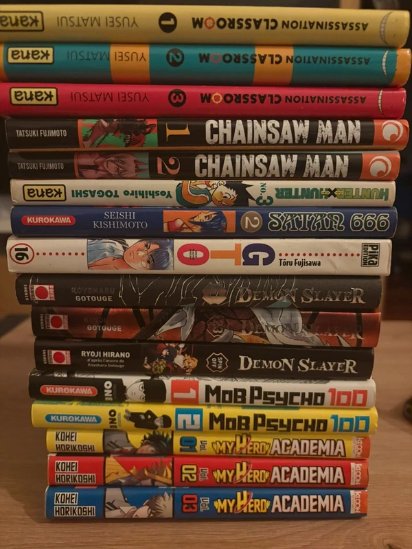 Je vends ces mangas en lot ou au détail
