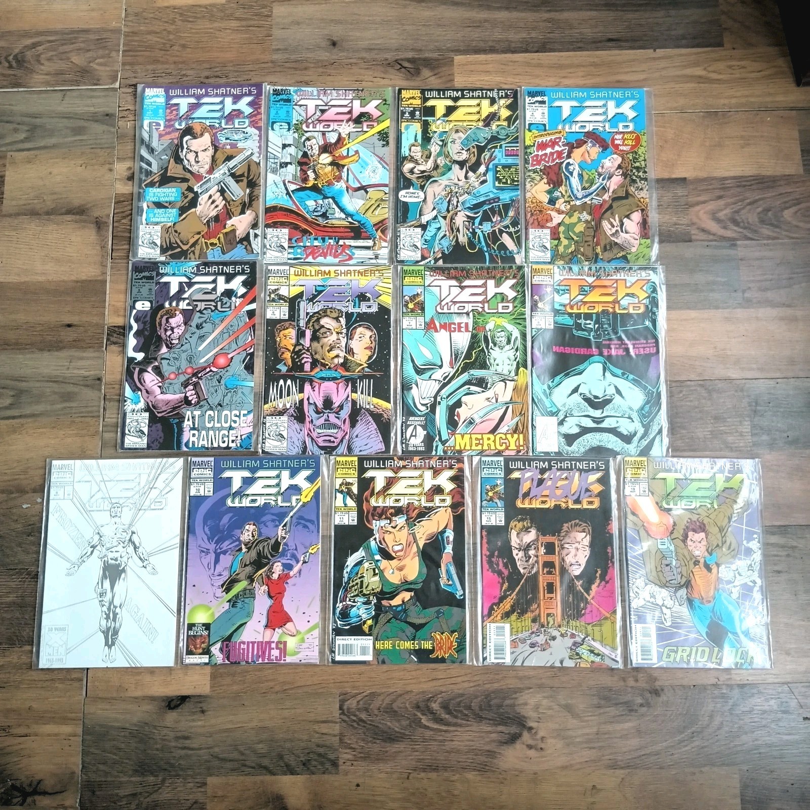 William Shatners TekWorld Marvel Comics 13 Issue Lot 1-11 15 19 Epic Sci-Fi 1992