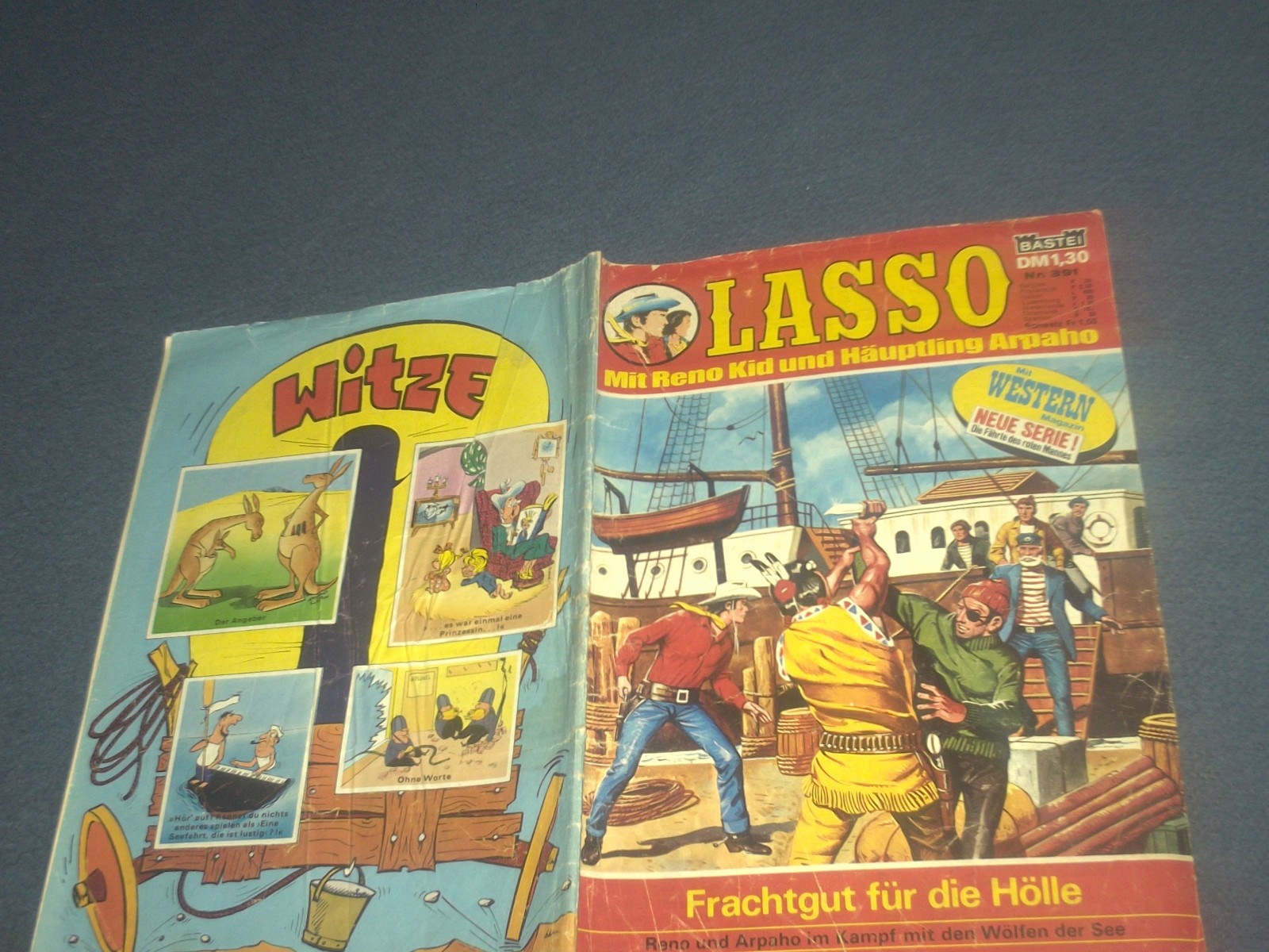 FASCIA FUMETTO LASSO WESTERN N.391 + POSTER