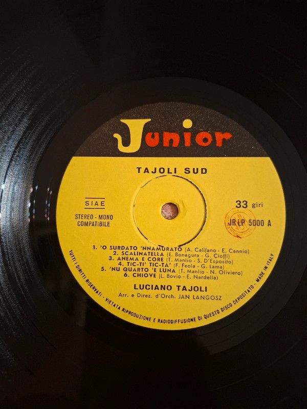 Vinile 33 giri Luciano Tajoli
