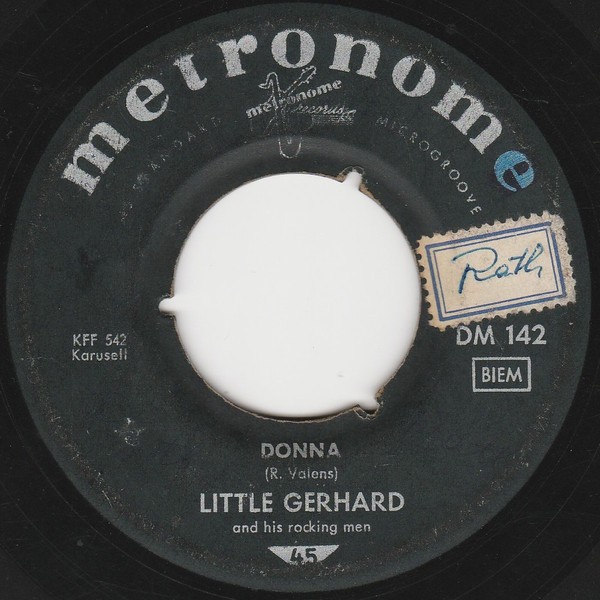 Little Gerhard And His Rocking Men - Donna / Cha Cha Rock'n Roll (7", Single) (V
