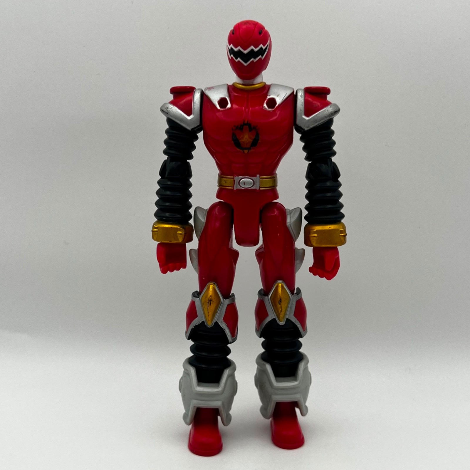 Bandai Power Rangers Dino Thunder Red Ranger 6" Action Figure Giocattolo Vintage B8