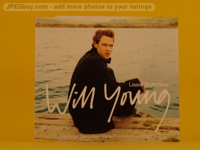 Will Young Leave Right Now (L78) 4 Track CD Single including Picture Sleeve S Re
