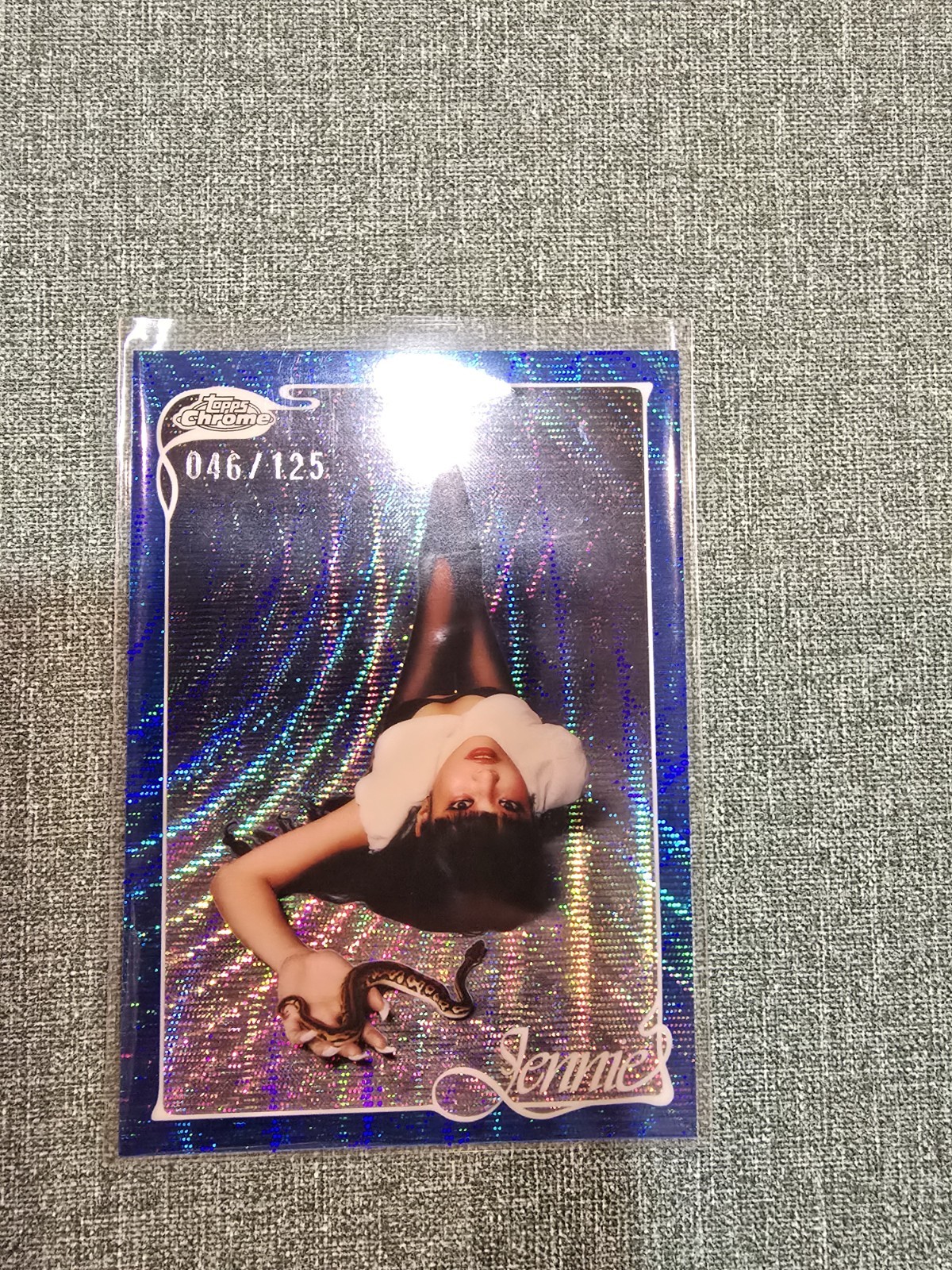 2026 Topps Chrome Jennie Black Pink No. 2 Blue Refractor /125 