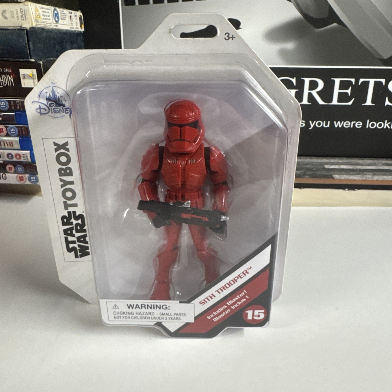 Disney Store Star Wars Toybox Action Figure Sith Trooper Rosso #15 Nuovo