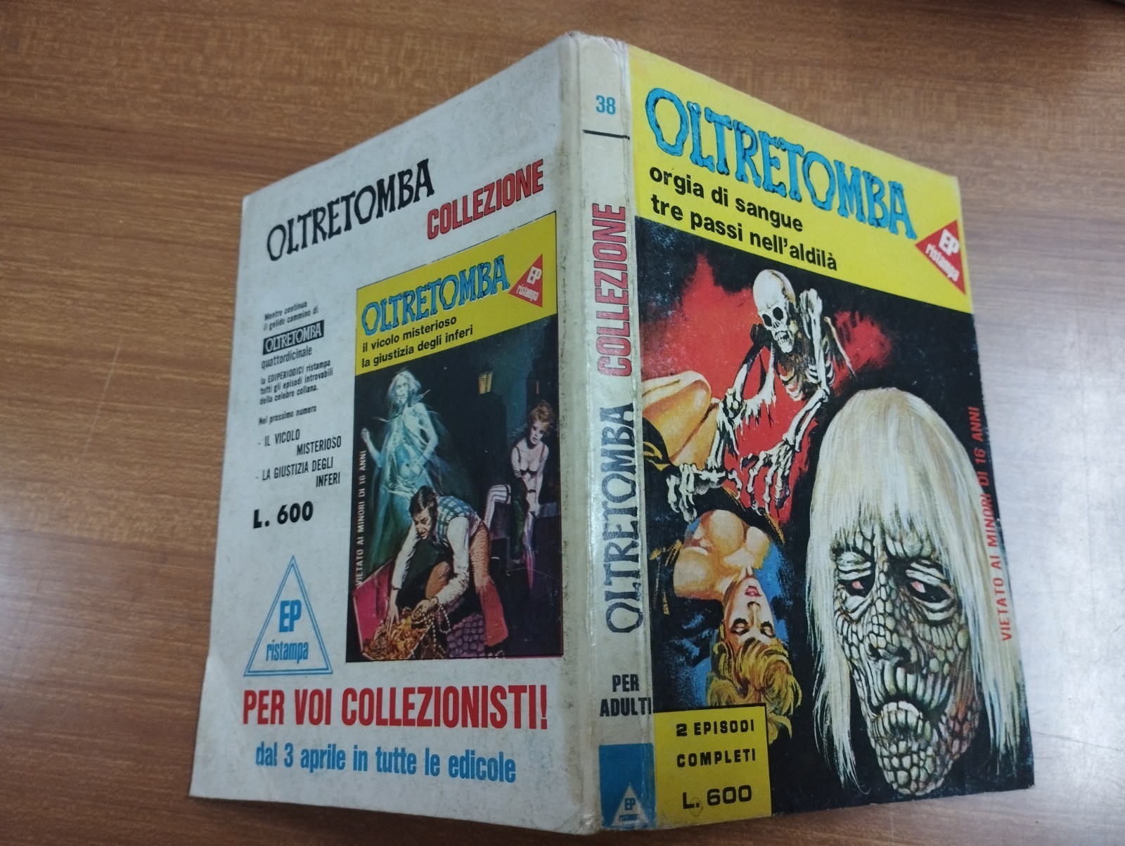 "OLTRETOMBA COLLEZIONE" - FUMETTO N. 38 DEL MARZO 1980 - EDIZ. EDIPERIODICI