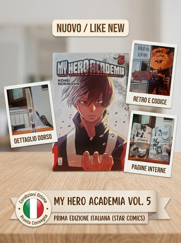 My Hero Academia Vol. 5 (Star Comics) - Prima Edizione Italiana (Ottobre 2016)