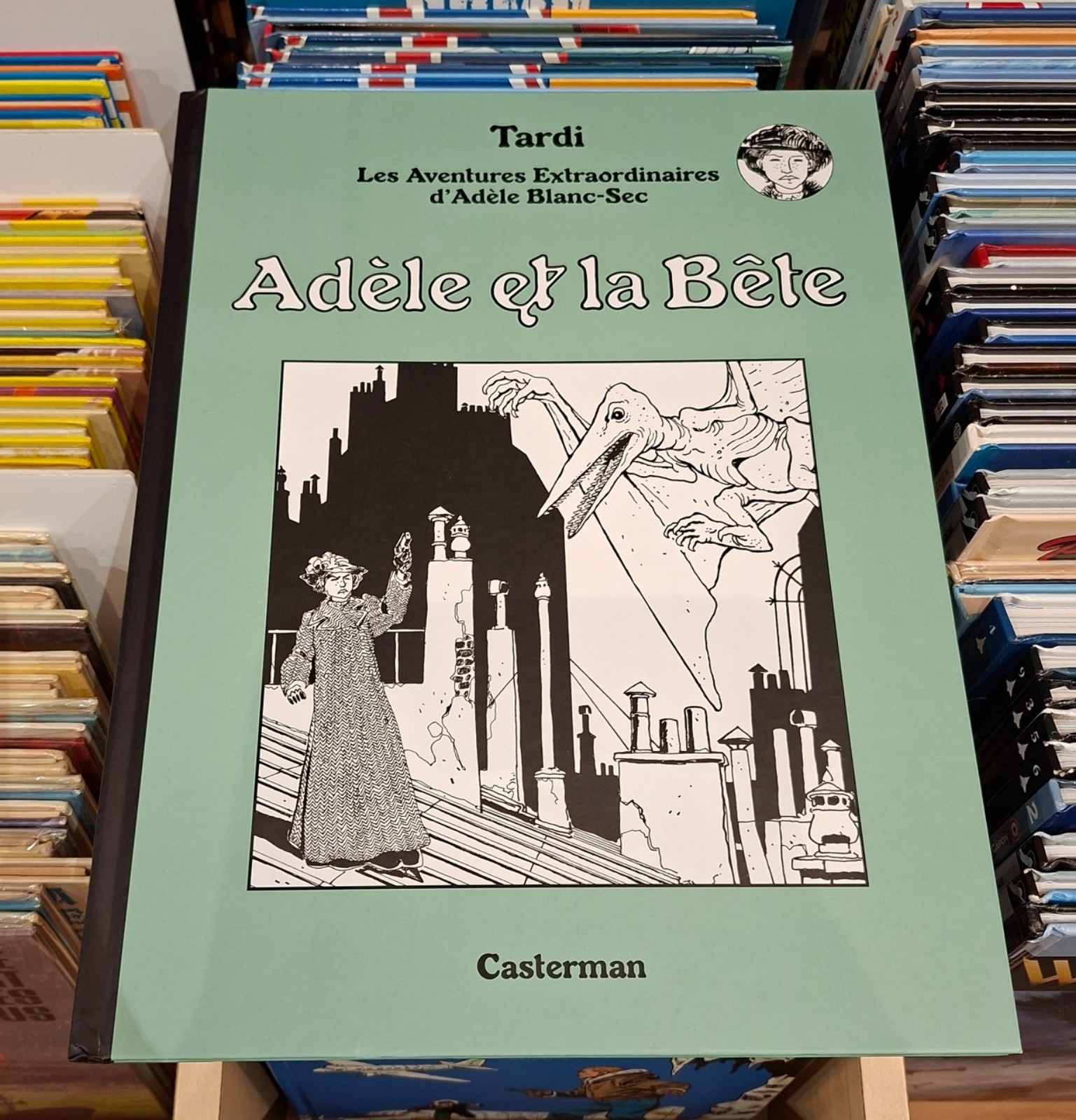 Adèle Blanc-Sec T.1 Adèle et la Bête _Tardi_ Casterman E.O. 2022 Tirage Luxe N&B