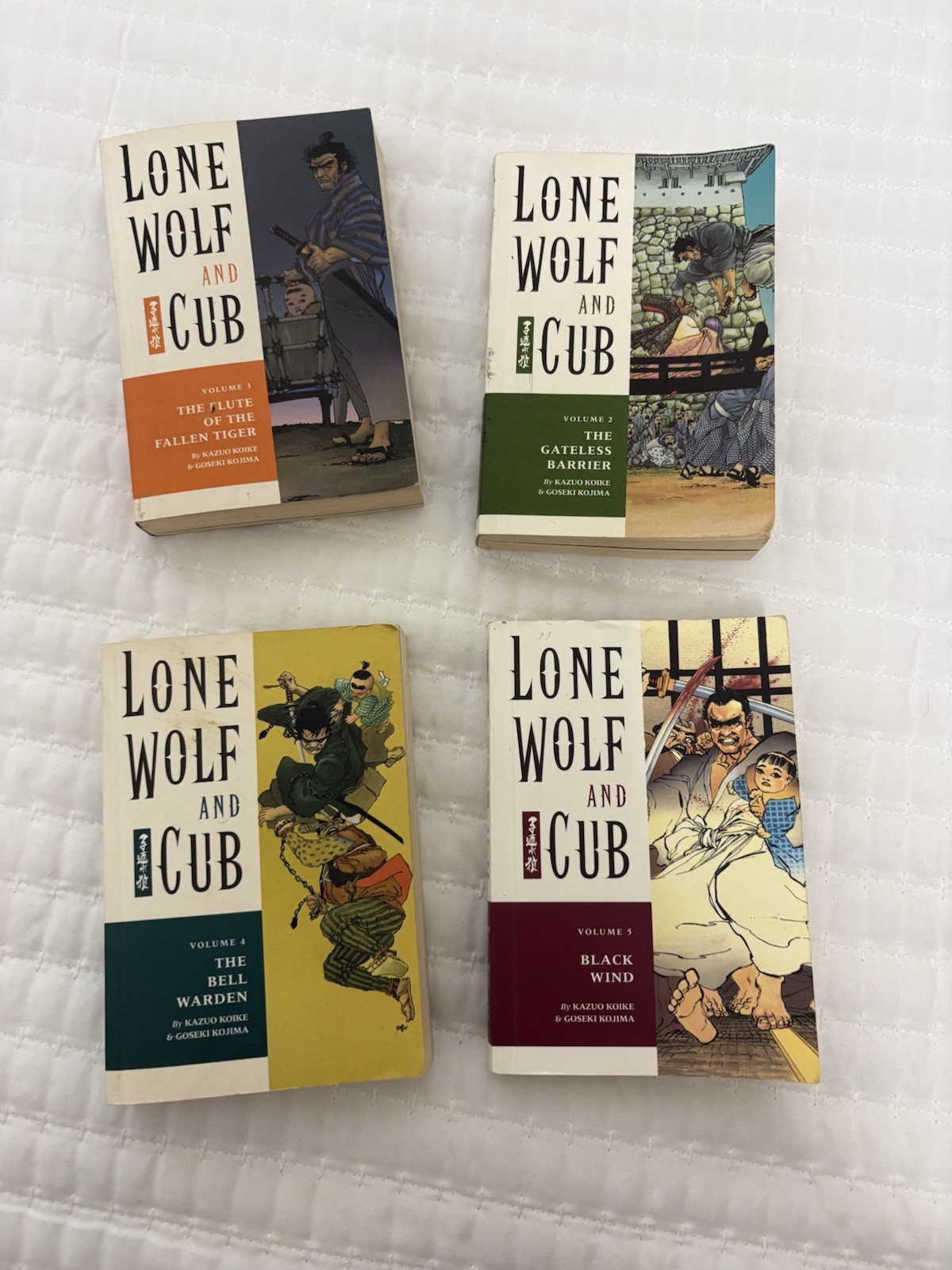 Lone Wolf and Cub Manga Volumi 1,2,4,5 Dark Horse Manga Kazuo Koike Goseki