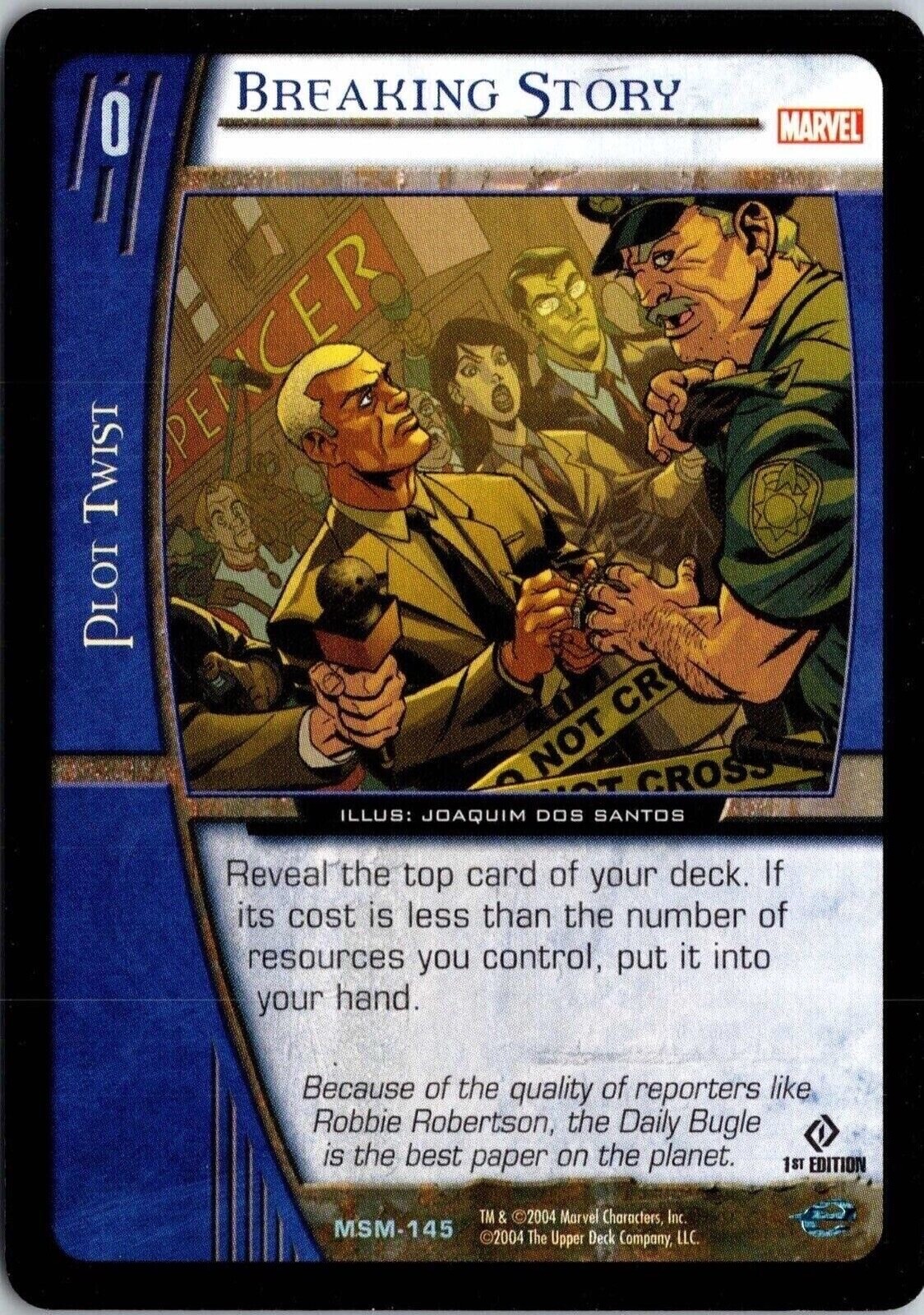 Breaking Story MSM-145 Marvel 2004 Upper Deck VS Systems CCG