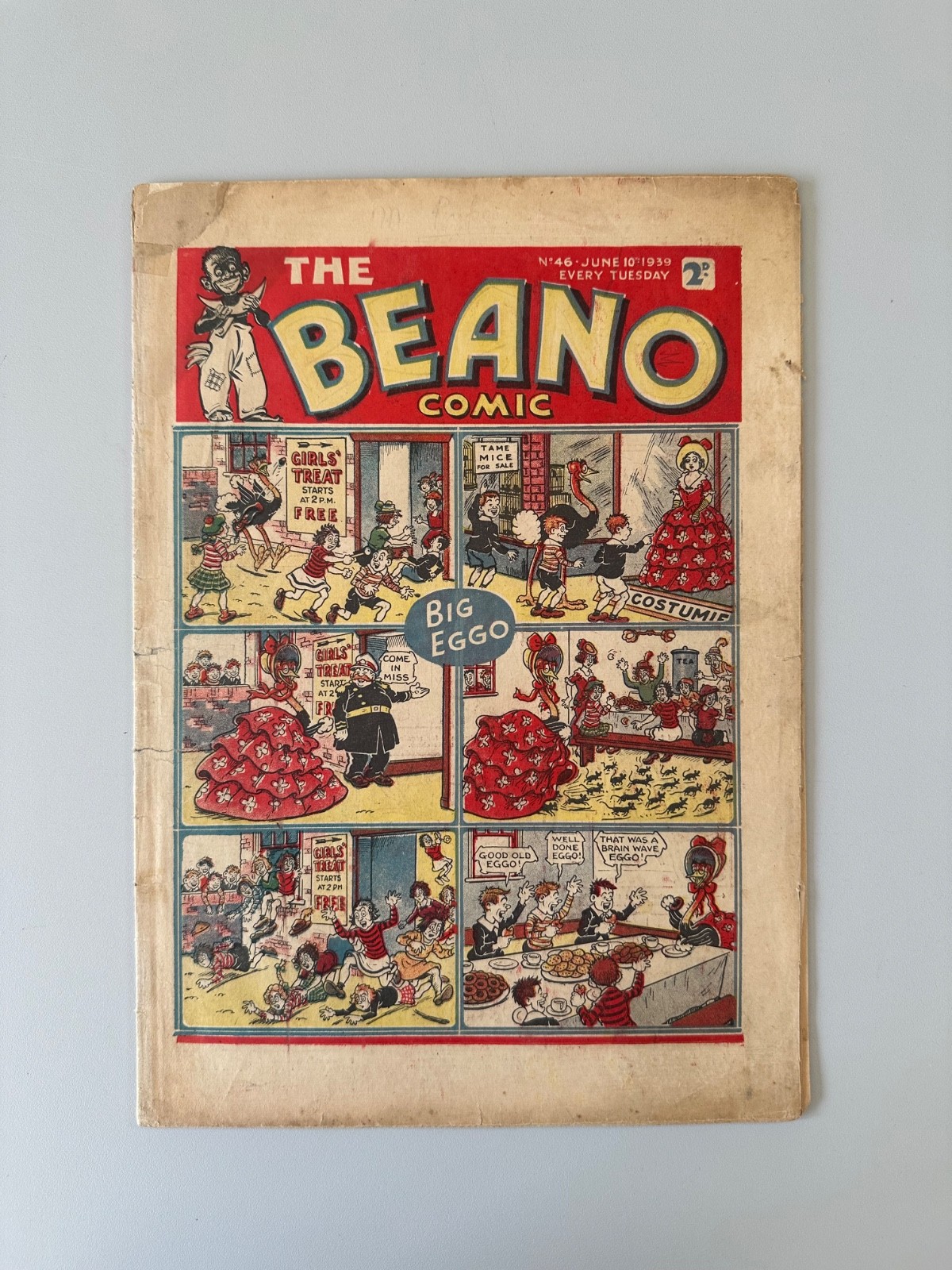 Beano Comic #46 June 10th 1939 VG- RARE