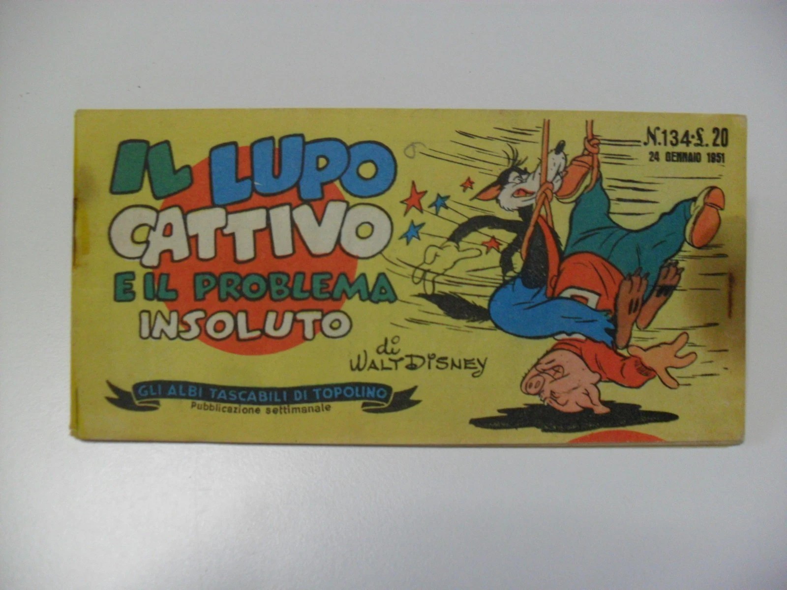 Walt Disney  ALBI TASCABILI DI TOPOLINO n. 134 del 1951  Originale  Z53