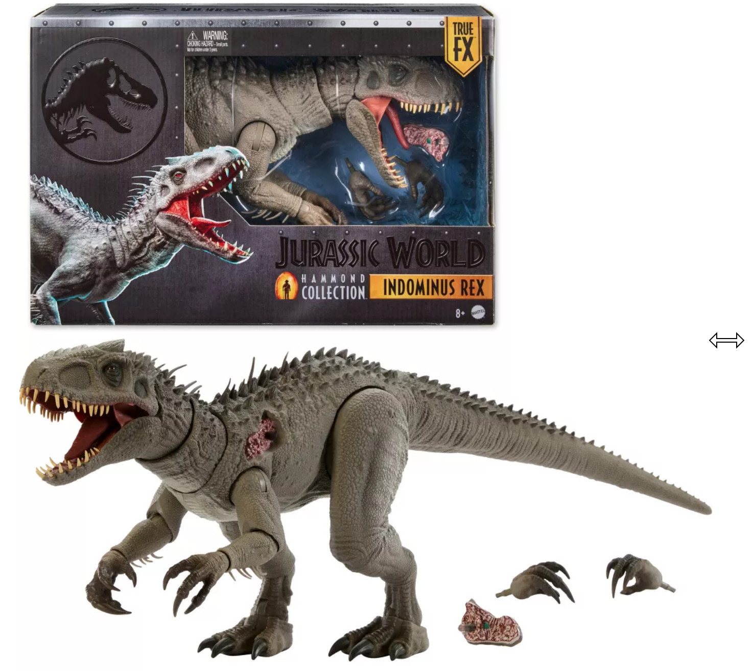 Modellino articolato Jurassic World Hammond Collection Indominus Rex Deluxe