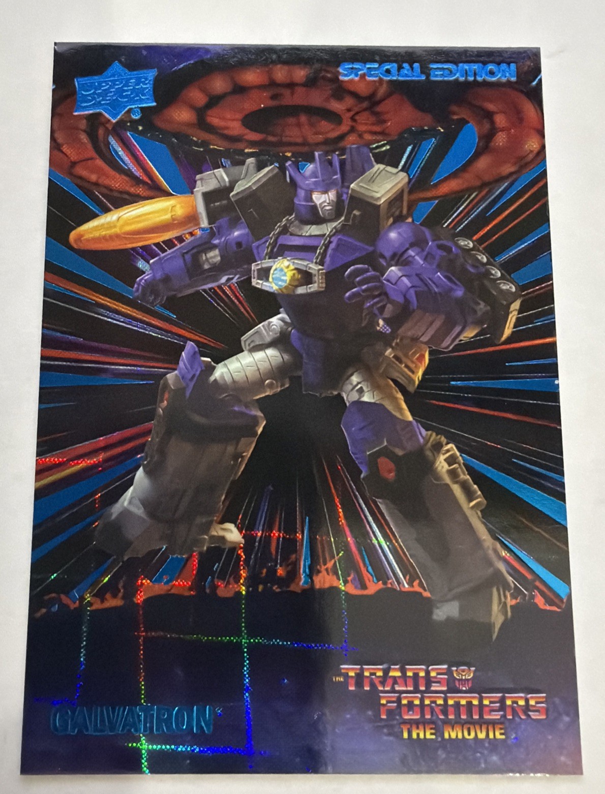 2026 Upper Deck Transformers The Movie 40th Blue Energon Parallel Galvatron #10