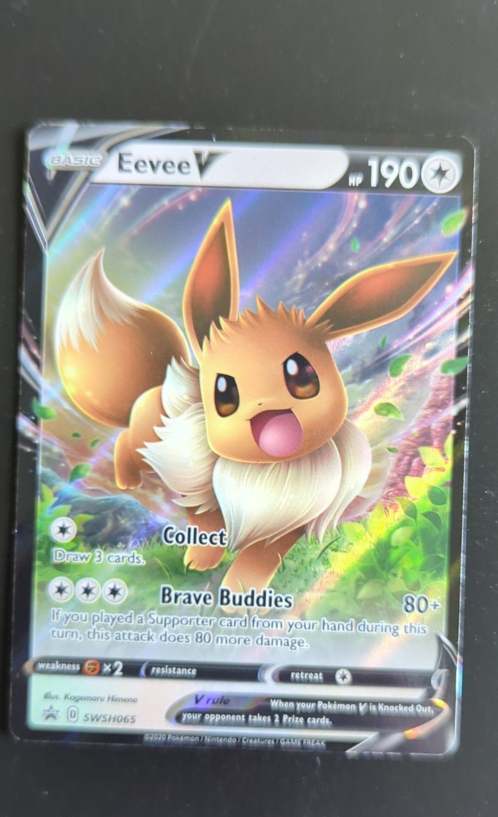 Carte promozionali Eevee V SWSH065 SWSH: Spada e Scudo Holo