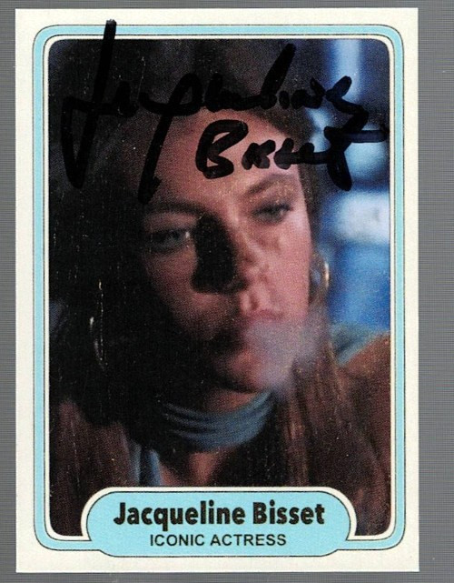 JACQUELINE BISSET carta commerciale personalizzata firmata a mano attrice SMOKING HOT AUTO - 5