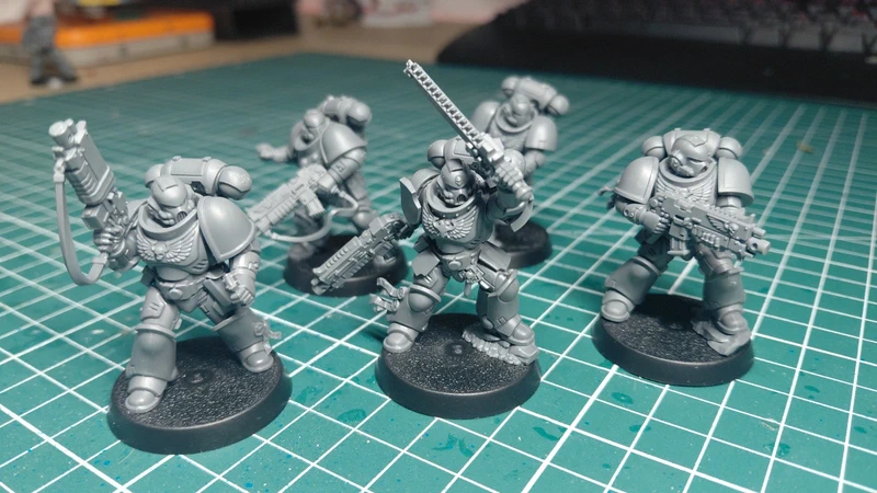 5 intercessor spacemarine lot 1 warhammer 40k