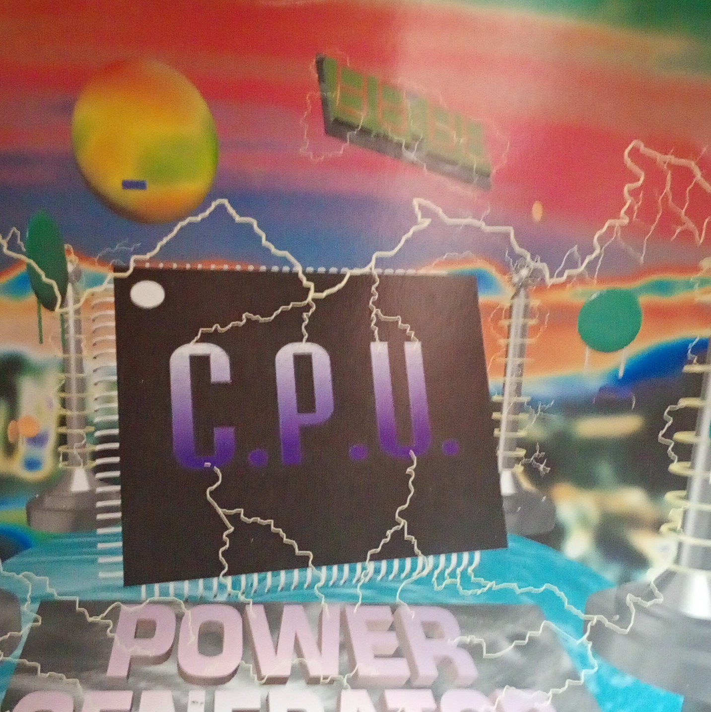 C.P.U. Power Generation Picture Disc Vinile 12" LP 33 giri Techno Elettronica