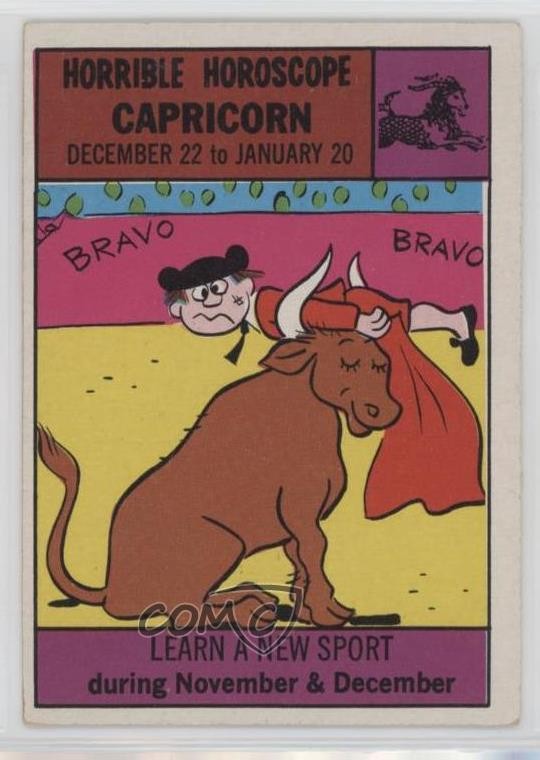 1972 Philadelphia Horrible Horoscope Capricorn #24 14pi