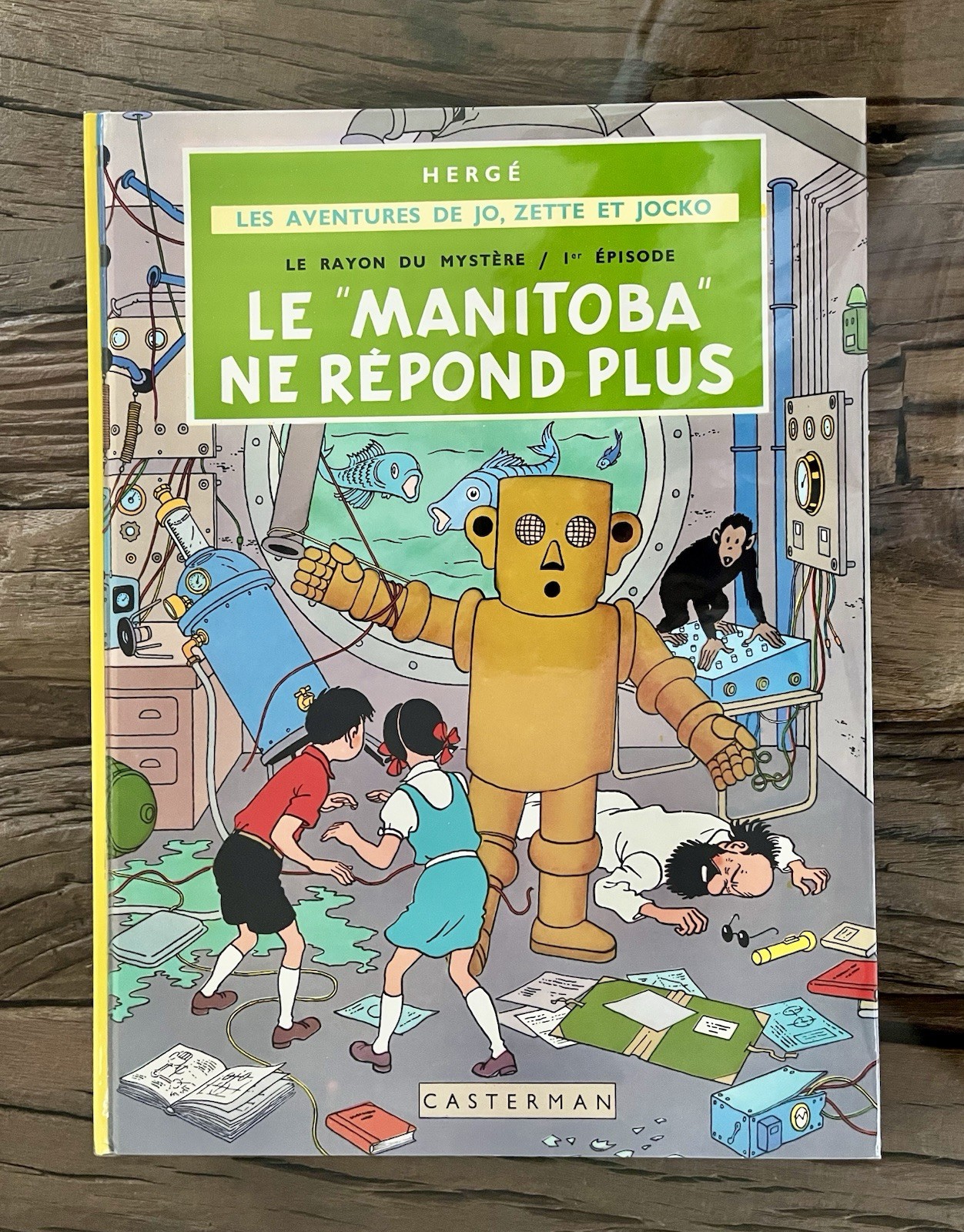 JO ZETTE ET JOCKO: RARE B39 4ÈME PLAT VERT LE MANITOBA NE RÉPOND PLUS NEUF HERGÉ