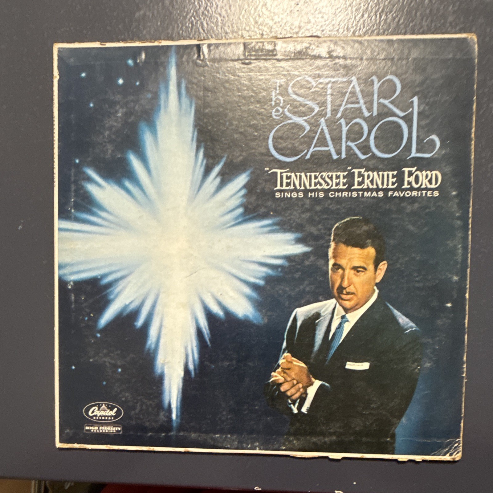 Tennessee Ernie Ford The Star Carol Vinyl LP 12" 33RPM Capitol T-1071. 10