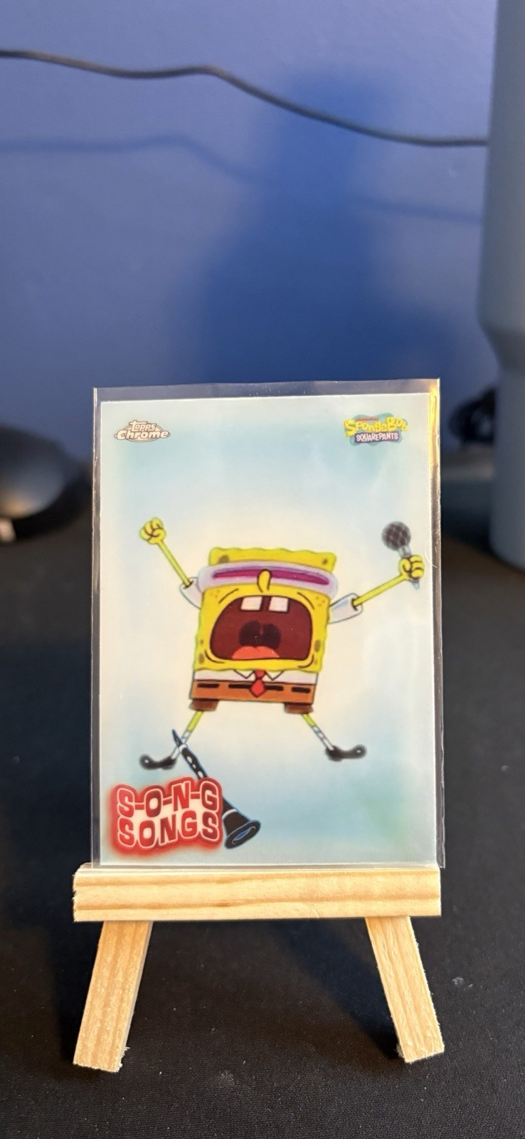 Inserto canzoni 2025 Topps Chrome SpongeBob Goofy Goober Rock S-O-N-G #S-7