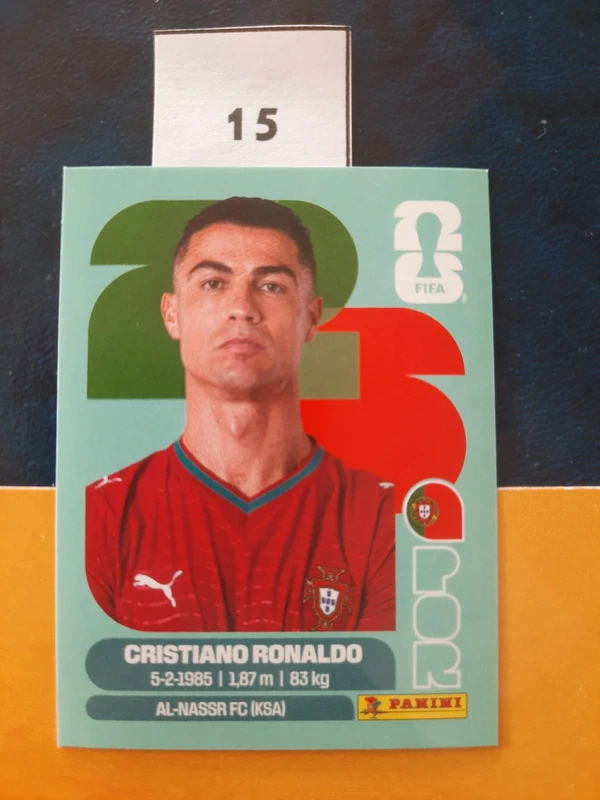 POR 15 sticker carte vignette panini fifa 2026 coupe du monde foot portugal ronaldo