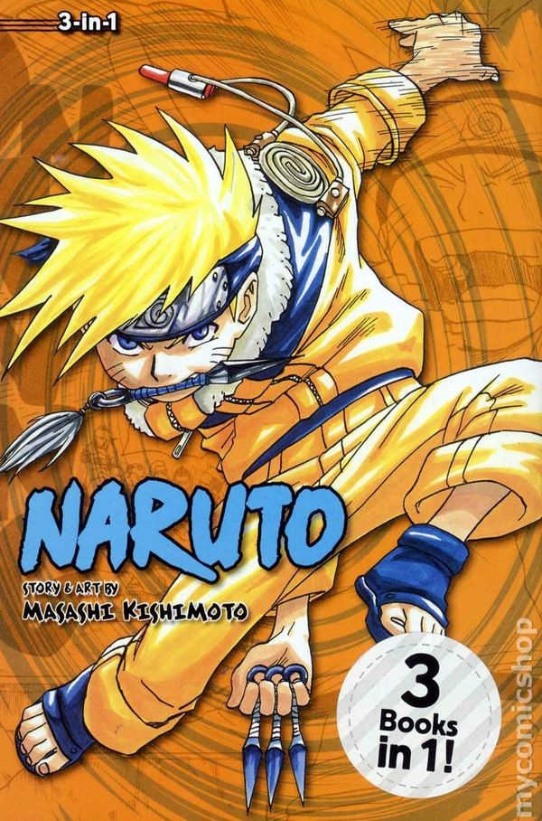 Naruto TPB 3-in-1 Edizione #4-6-REP VG 2012 Immagine Stock Basso Grado