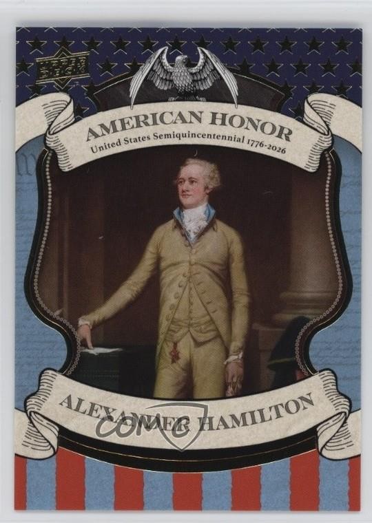 2026 Upper Deck USA 250th Anniversary Bottle Rocket /599 Alexander Hamilton c7o