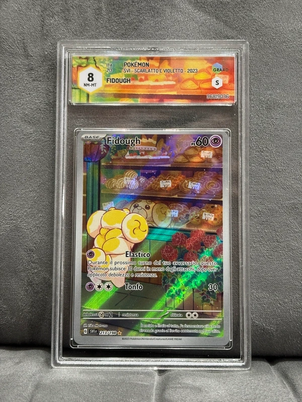 Pokémon Fidough 213/198 – Illustrazione Rara – GRAAD 8 NM-MT