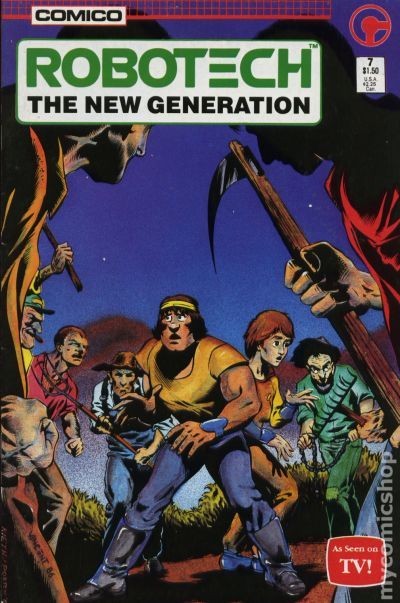 Robotech La Nuova Generazione #7 VF 1986 Immagine Stock