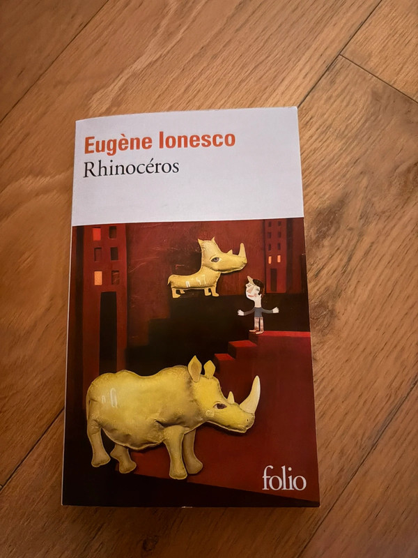 Livre rhinocéros de Eugène Ionesco