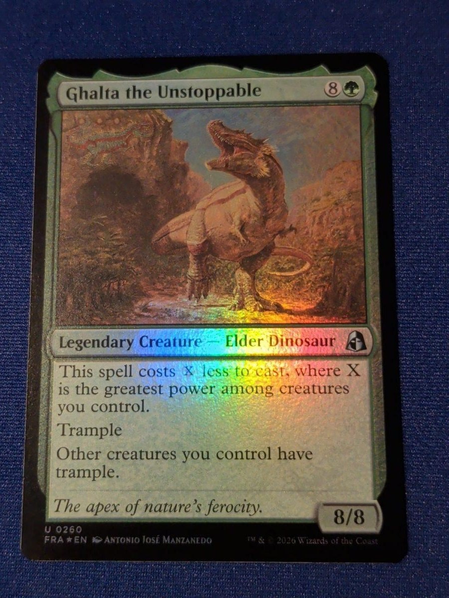 Ghalta the Unstoppable Foil Reality Fracture #260 quasi nuovo MTG