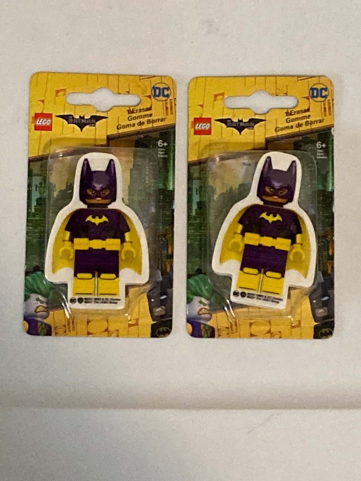 LEGO The Batman Movie BATGIRL Gomma Lotto di 2 NUOVI SIGILLATI
