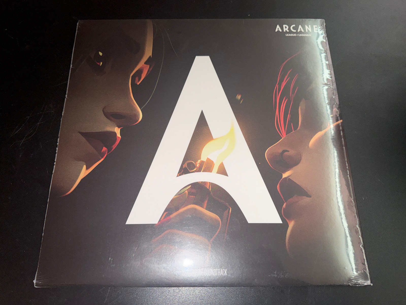 Arcane Season 1 Vinyl Soundtrack Pink & Black Splatter Vinyl LP + POSTER  SEALED