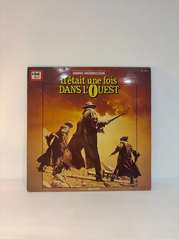 vinyle 33 tours de la bande originale d’Il était une fois dans l’Ouest, composée par Ennio Morricone