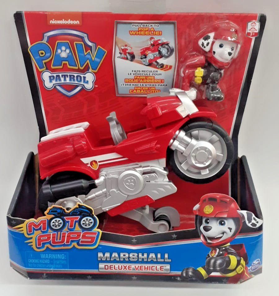 PAW Patrol Moto Pups MARSHALL Veicolo Deluxe SPIN MASTER 6061224 NUOVO RARO MISB