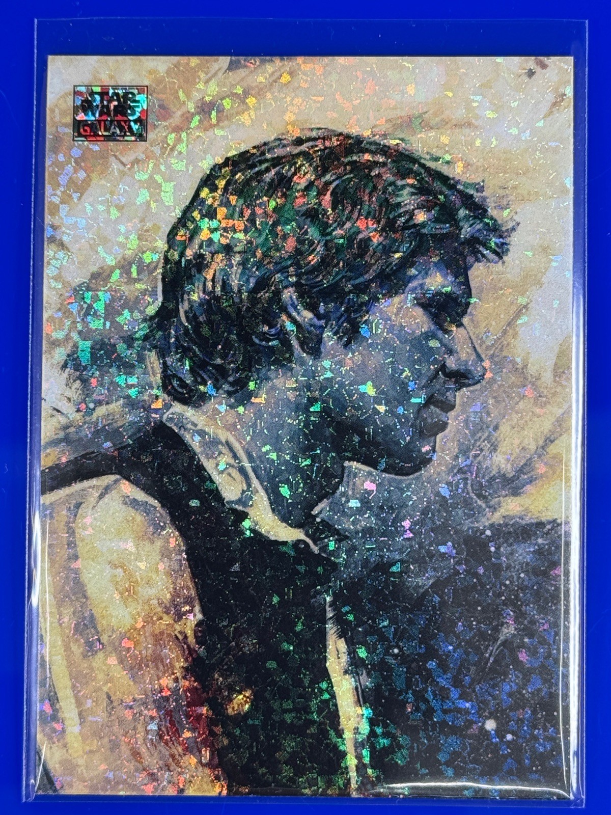 2024 Topps Star Wars Chrome Galaxy Han Solo Luke Skywalker Refractor #84